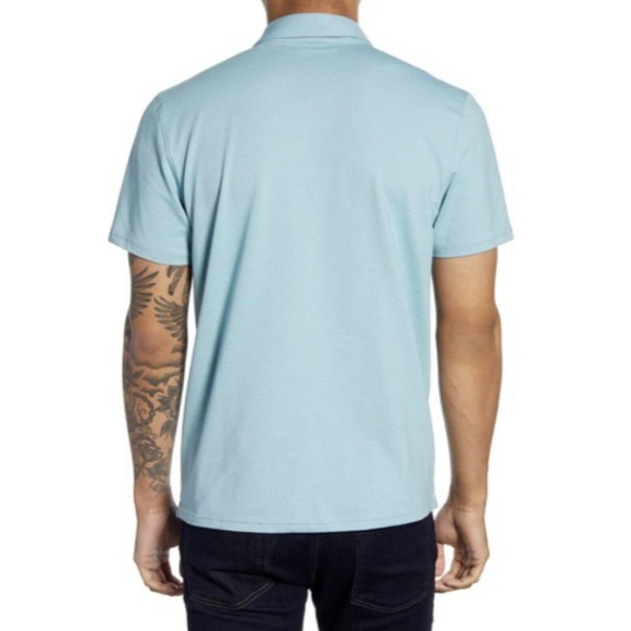 Zachary Prell Classic  Fit Aqua Polo Shirt XXL - Picture 2 of 10